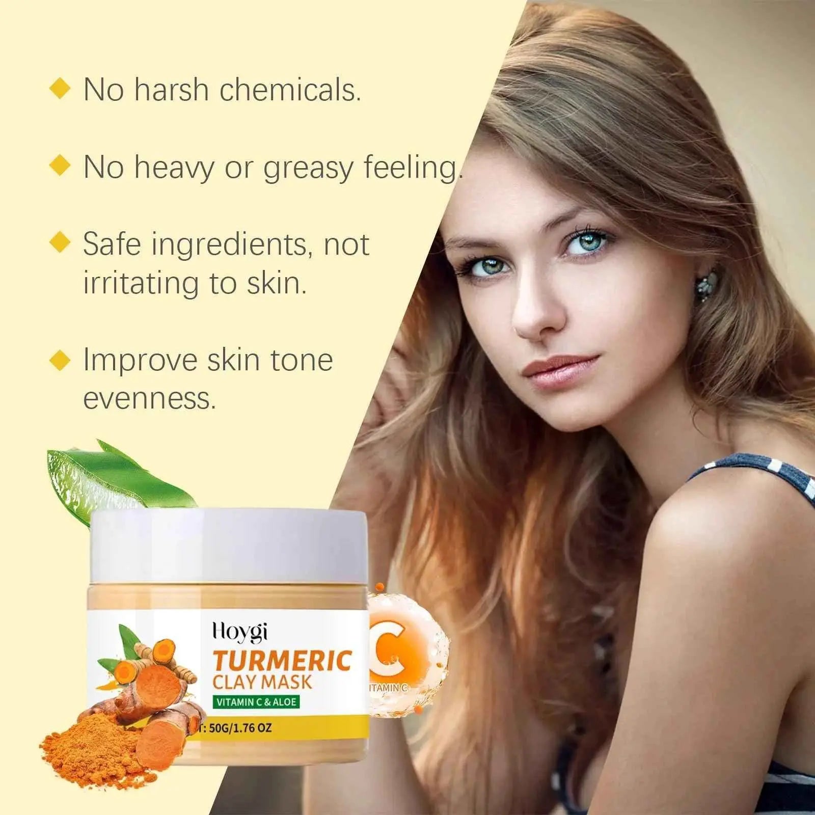 Hoygi Turmeric Mud Mask – Pore Cleanse & Hydrate+ Vit C