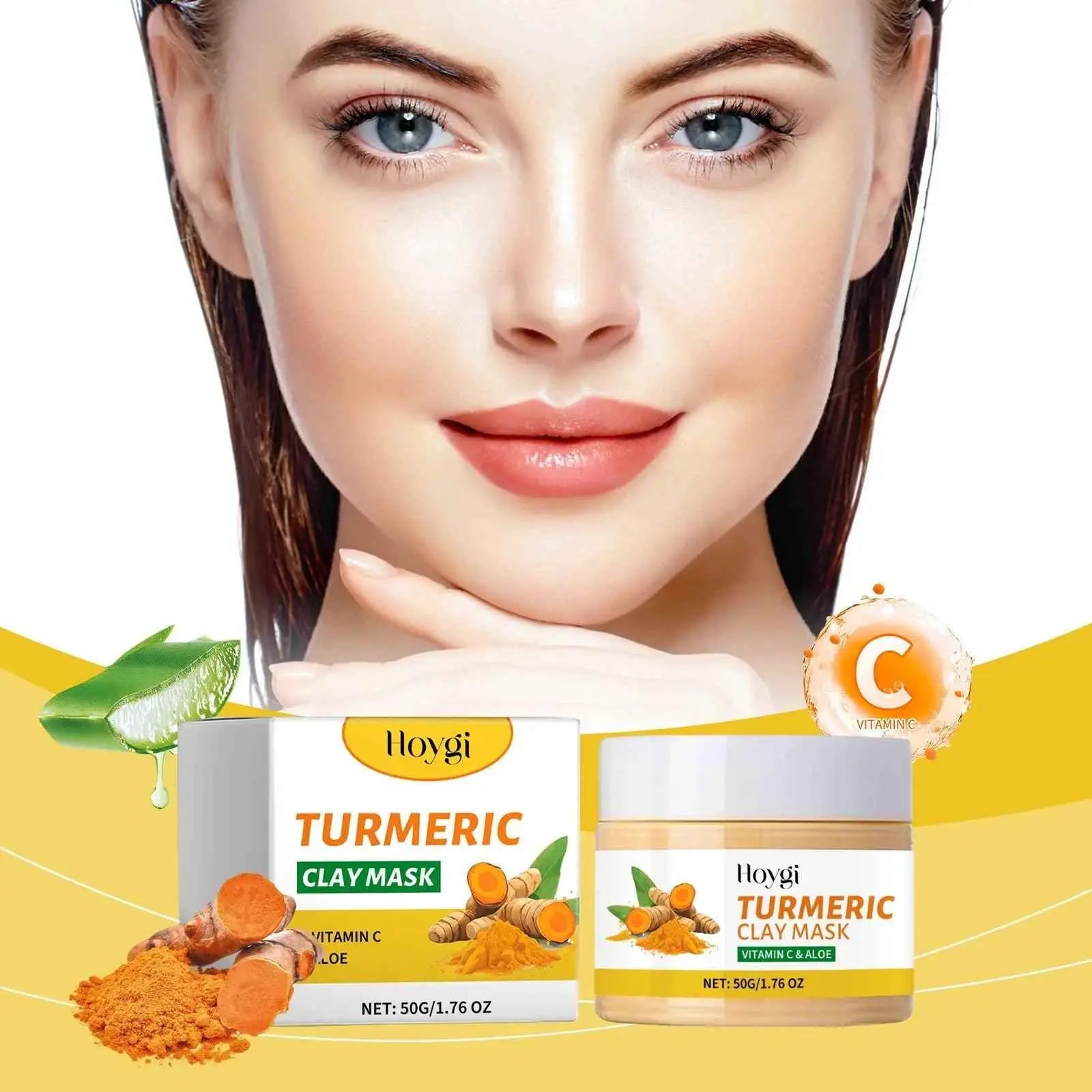 Hoygi Turmeric Mud Mask – Pore Cleanse & Hydrate+ Vit C