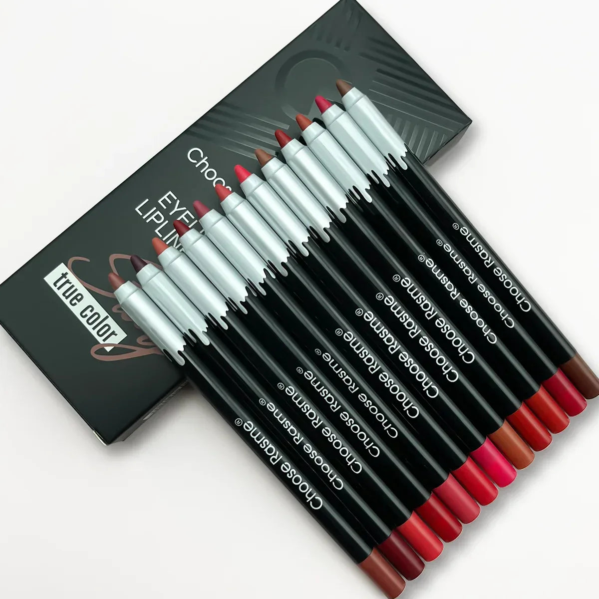 12 color matte lip liner set, lipstick pen in 12 colors, gift set, durable lip makeup - My Vixen Vault