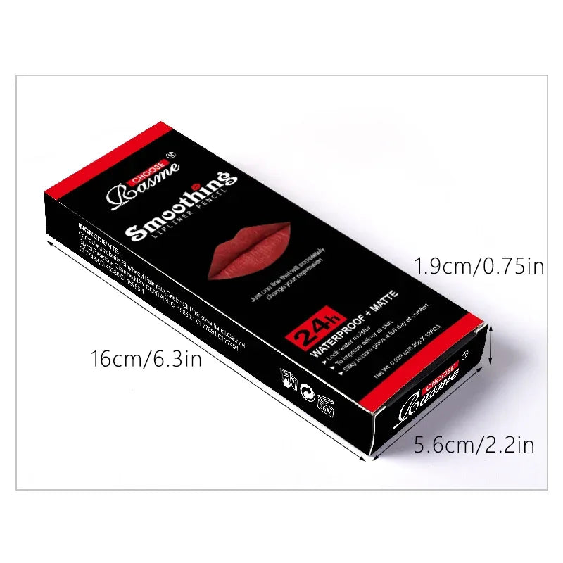 12 pcs Long-Lasting Lipstick Set with Professional Lip Liner Pencil and Matte Lip Gloss for Women Valentine's Day Gifts - My Vixen Vault