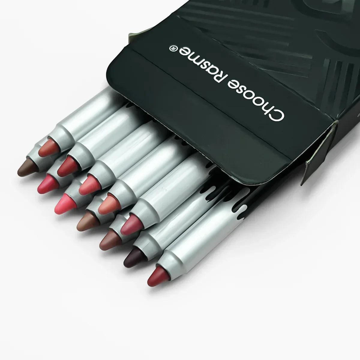 12 color matte lip liner set, lipstick pen in 12 colors, gift set, durable lip makeup - My Vixen Vault