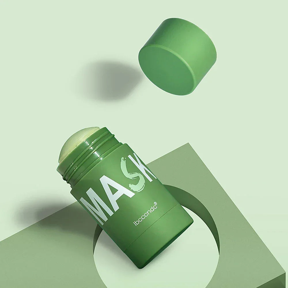 Face Clean Mask Green Tea Cleansing Stick Mask Shrink pores Deep Blackhead Remover facial Cleansing Moisturizing Mask 40g - My Vixen Vault