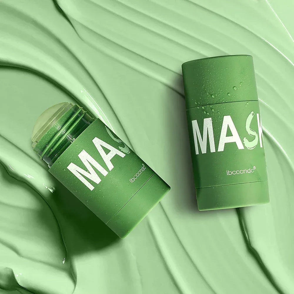 Face Clean Mask Green Tea Cleansing Stick Mask Shrink pores Deep Blackhead Remover facial Cleansing Moisturizing Mask 40g - My Vixen Vault
