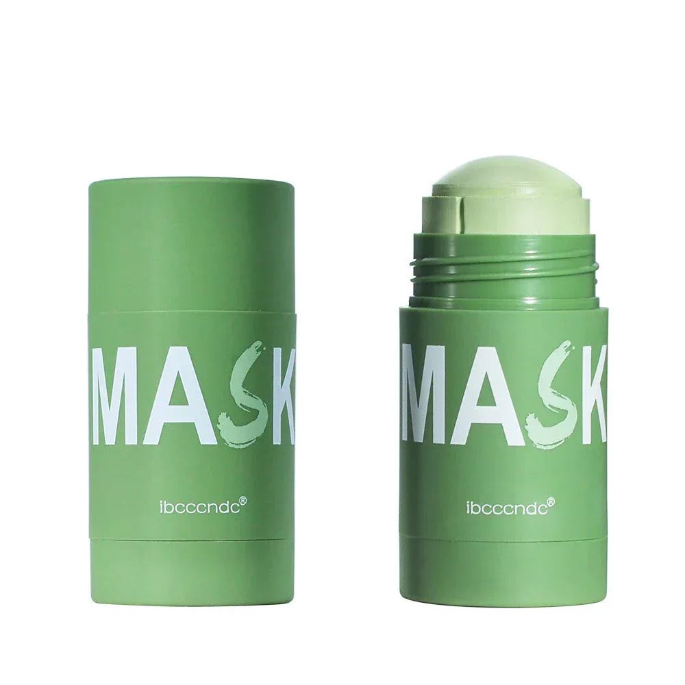 Face Clean Mask Green Tea Cleansing Stick Mask Shrink pores Deep Blackhead Remover facial Cleansing Moisturizing Mask 40g - My Vixen Vault