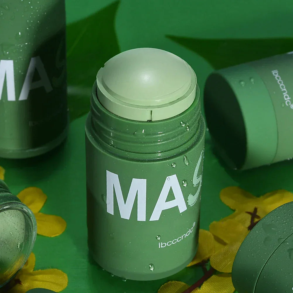 Face Clean Mask Green Tea Cleansing Stick Mask Shrink pores Deep Blackhead Remover facial Cleansing Moisturizing Mask 40g - My Vixen Vault
