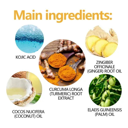 EELHOE Turmeric Kojic Acid Soap Gently Clean Face Fade Spots Brighten Tone And Moisturize Even Skin - My Vixen Vault