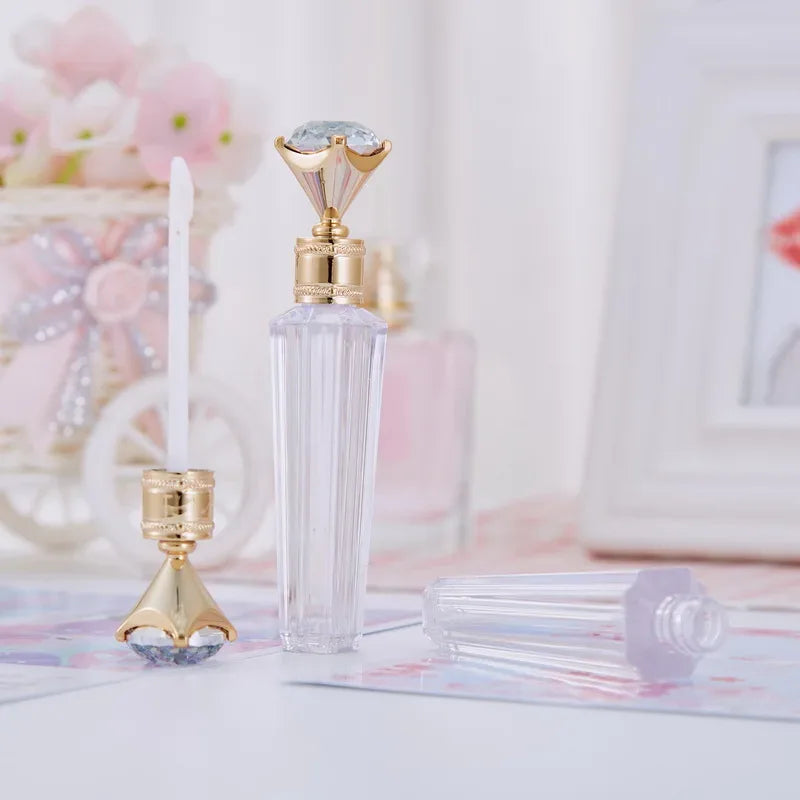 Diamond Lip Gloss Tube Lipstick Lip Balm Wand Tube Lip Care Empty Cosmetic Containers Bottle Sample Vials Beauty Makeup Tool - My Vixen Vault