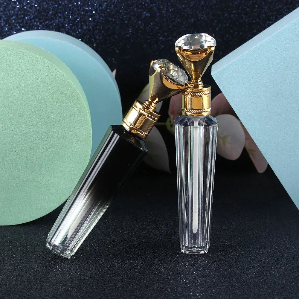 Diamond Lip Gloss Tube Lipstick Lip Balm Wand Tube Lip Care Empty Cosmetic Containers Bottle Sample Vials Beauty Makeup Tool - My Vixen Vault