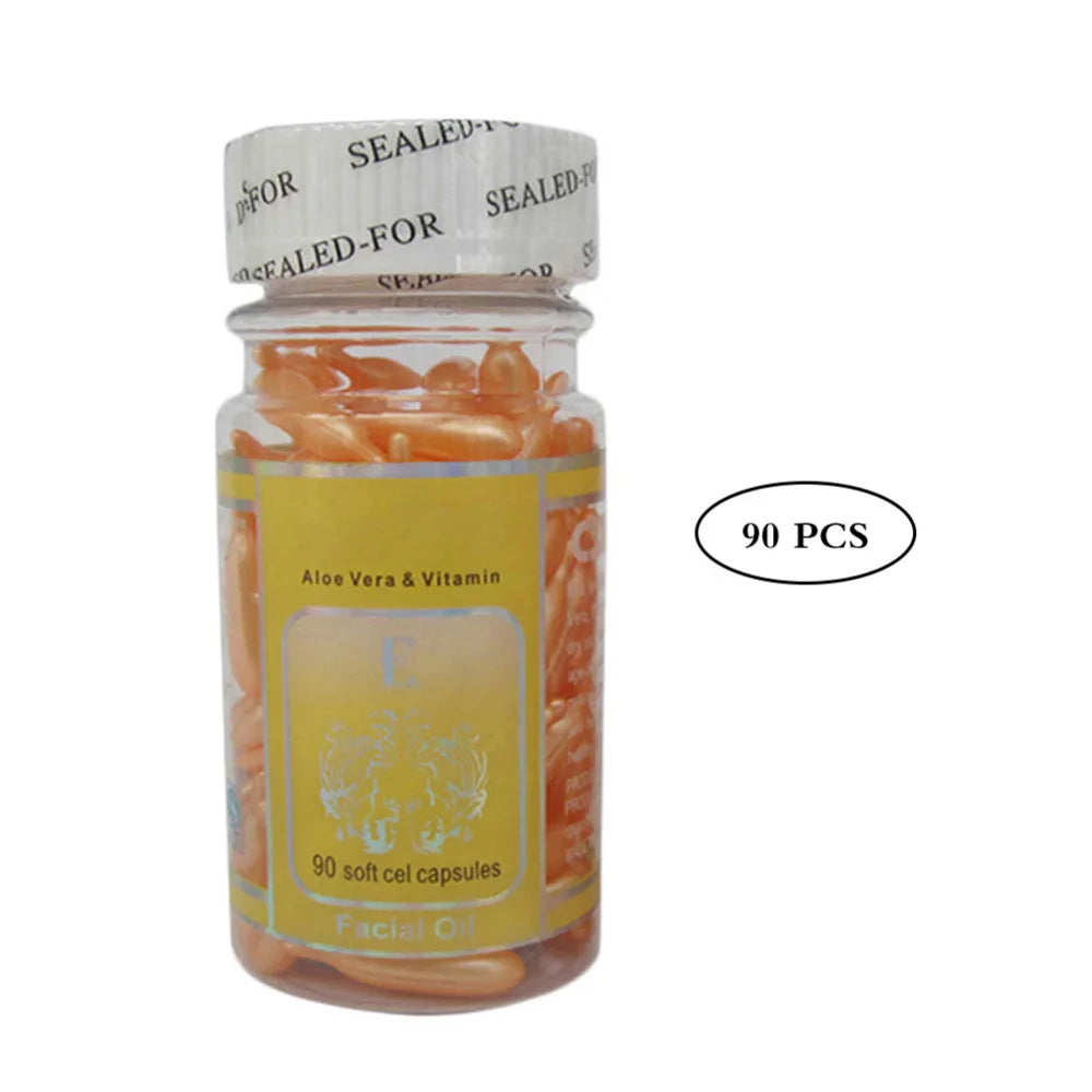 90pcs/bottle Vitamin E Essence Capsules Anti-aging Serum Spot Acne Removing Whitening Cream Essence VE Facial Freckle Capsule - Beauty Collection Studio