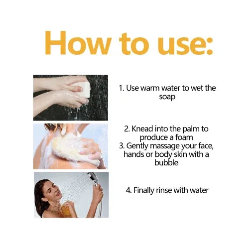 EELHOE Turmeric Kojic Acid Soap Gently Clean Face Fade Spots Brighten Tone And Moisturize Even Skin - My Vixen Vault