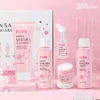 DR.ROSEVA 5Pcs Private Label Skincare Set Anti-Acne Dark Spot Remover Face Toner Cream Whitening Sakura Skin Care Sets - Beauty Collection Studio
