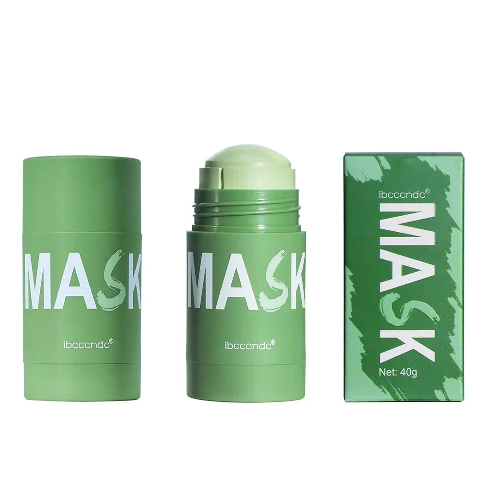 Face Clean Mask Green Tea Cleansing Stick Mask Shrink pores Deep Blackhead Remover facial Cleansing Moisturizing Mask 40g - My Vixen Vault