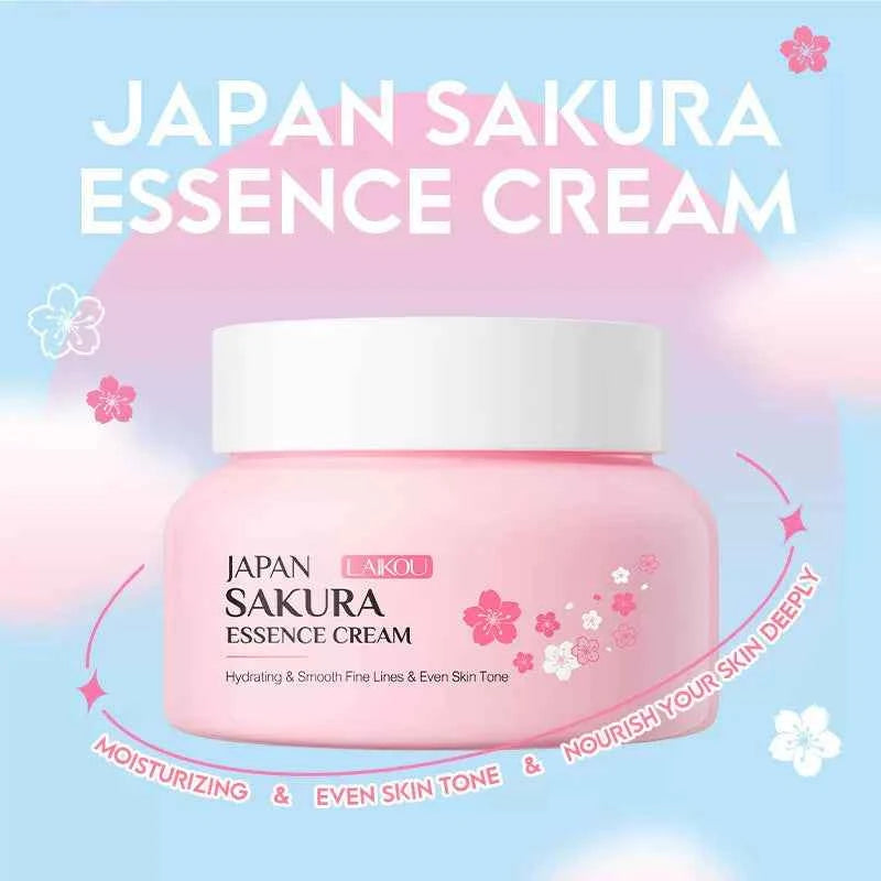 Laikou Sakura Essence Face Cream Laikou Japanese Cherry Blossoms Face Cream Moisturizing Hydrating Genuine Article
