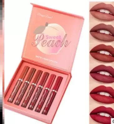 6Pcs Matte Lip Gloss Set Liquid Lipstick Waterproof Long - My Vixen Vault