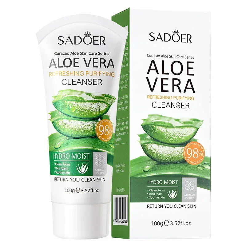 Aloe Vera Skin Repair Set: Cleanse, Hydrate, Moisturize.
