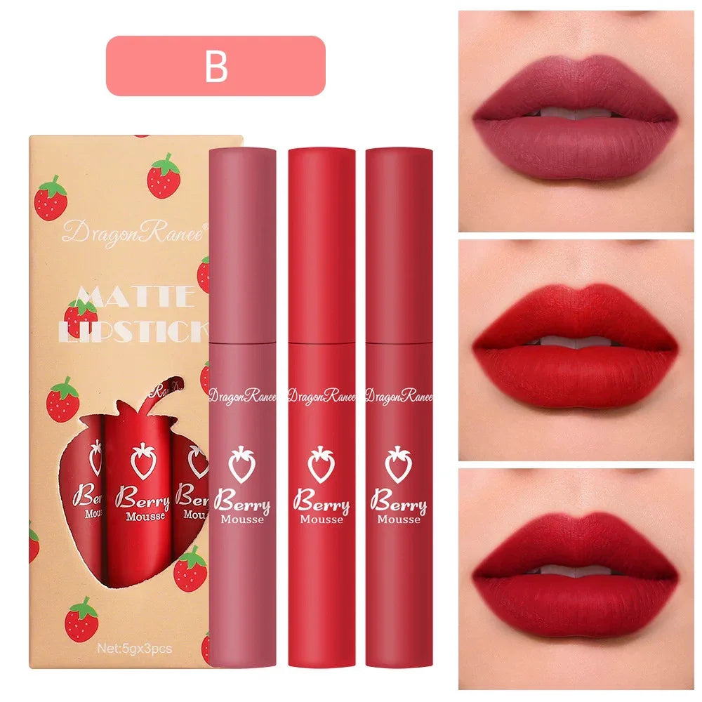 Sets Chocolate Dark Tea Fashion Matte Lip Gloss - My Vixen Vault