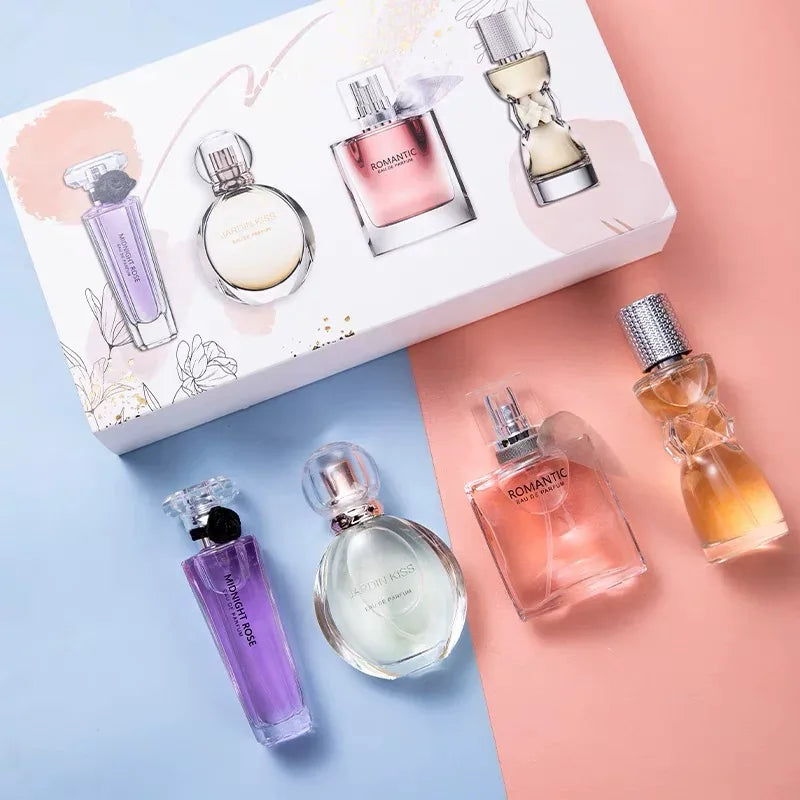 High-End Four-Piece Gift Box Meow Perfume for Women Long-Lasting Light Perfume Fragrance Fresh Temptation Student Girl Gift - My Vixen Vault