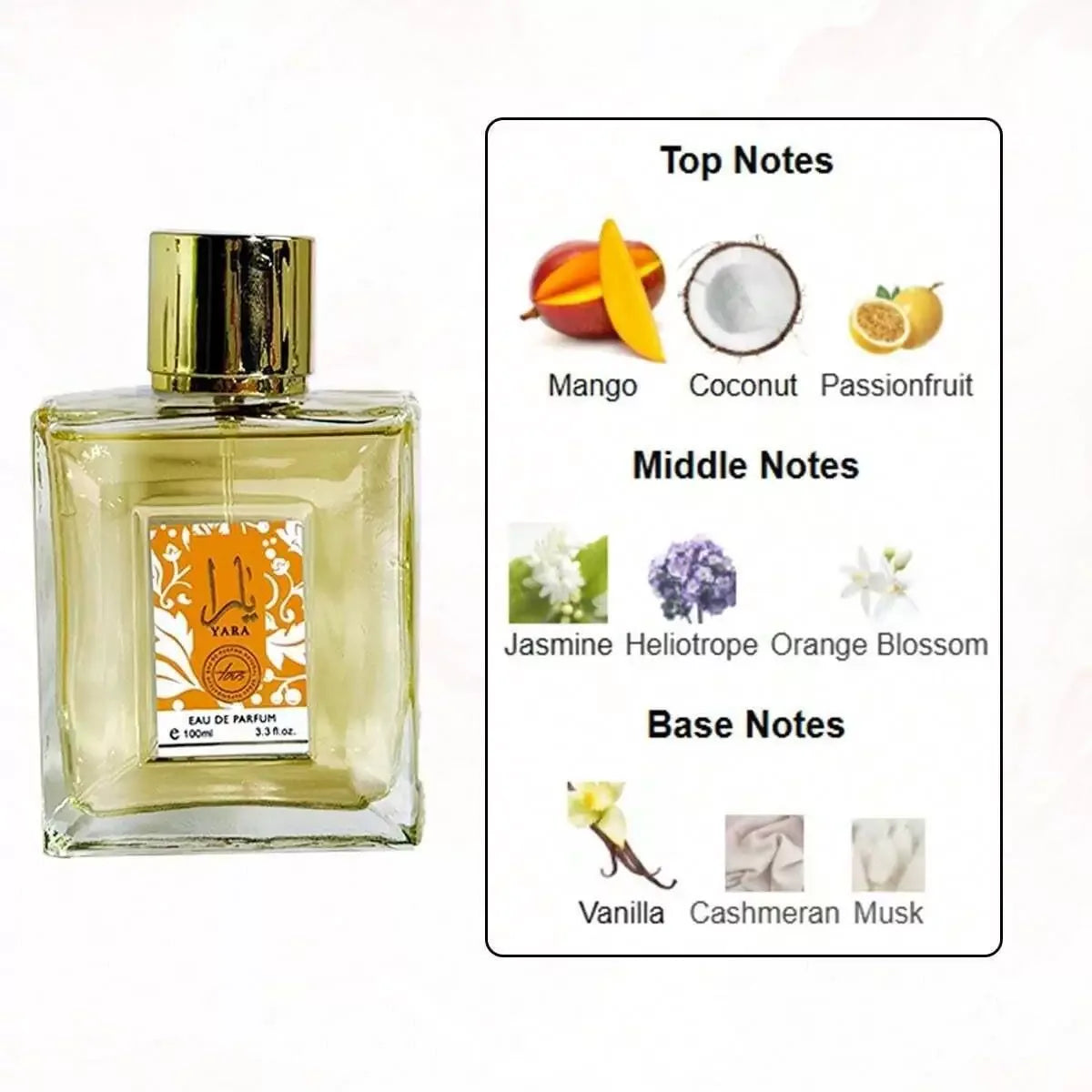 100ml Original Yara for Women Eau De Parfum Spray High - My Vixen Vault