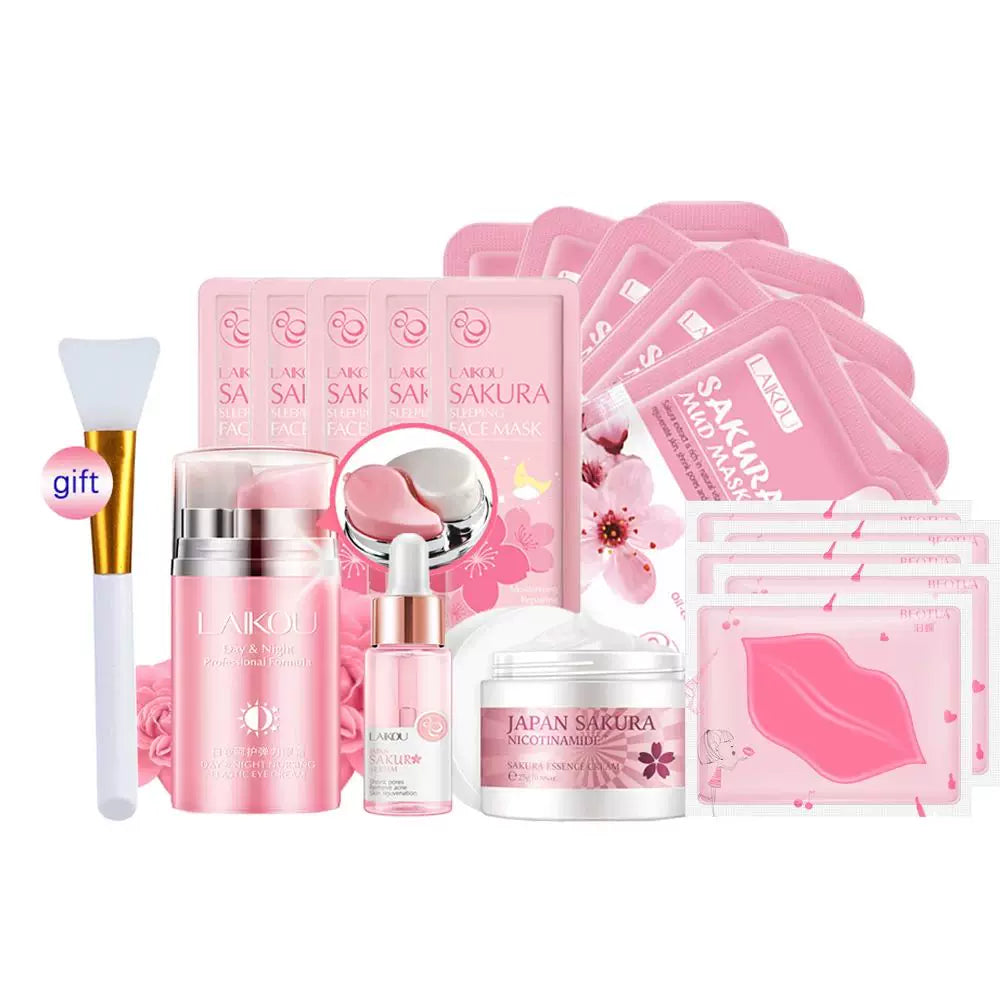 Skincare Product Sakura Set Whitening Cream 24k Serum Skin C - Beauty Collection Studio