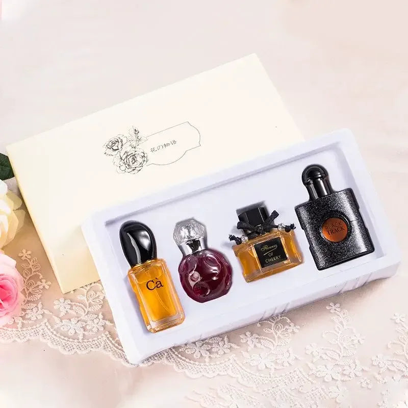 High-End Four-Piece Gift Box Meow Perfume for Women Long-Lasting Light Perfume Fragrance Fresh Temptation Student Girl Gift - My Vixen Vault