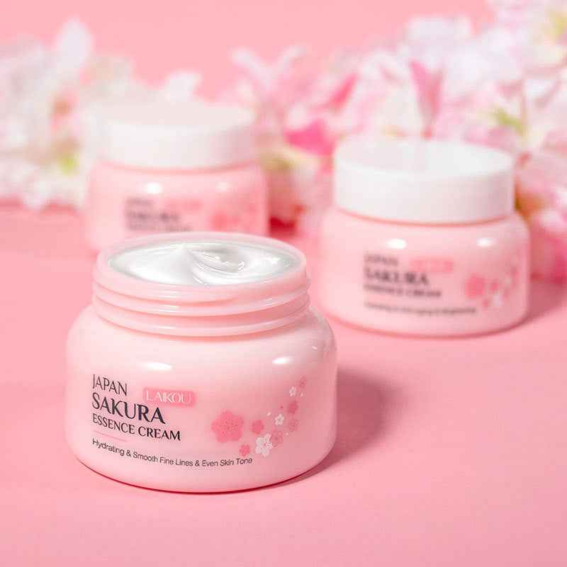 Laikou Sakura Essence Face Cream Laikou Japanese Cherry Blossoms Face Cream Moisturizing Hydrating Genuine Article
