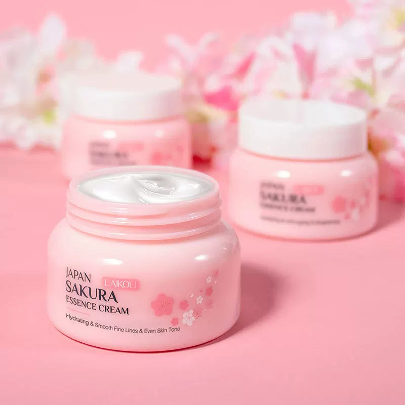Laikou Sakura Essence Face Cream Laikou Japanese Cherry Blossoms Face Cream Moisturizing Hydrating Genuine Article - Beauty Collection Studio