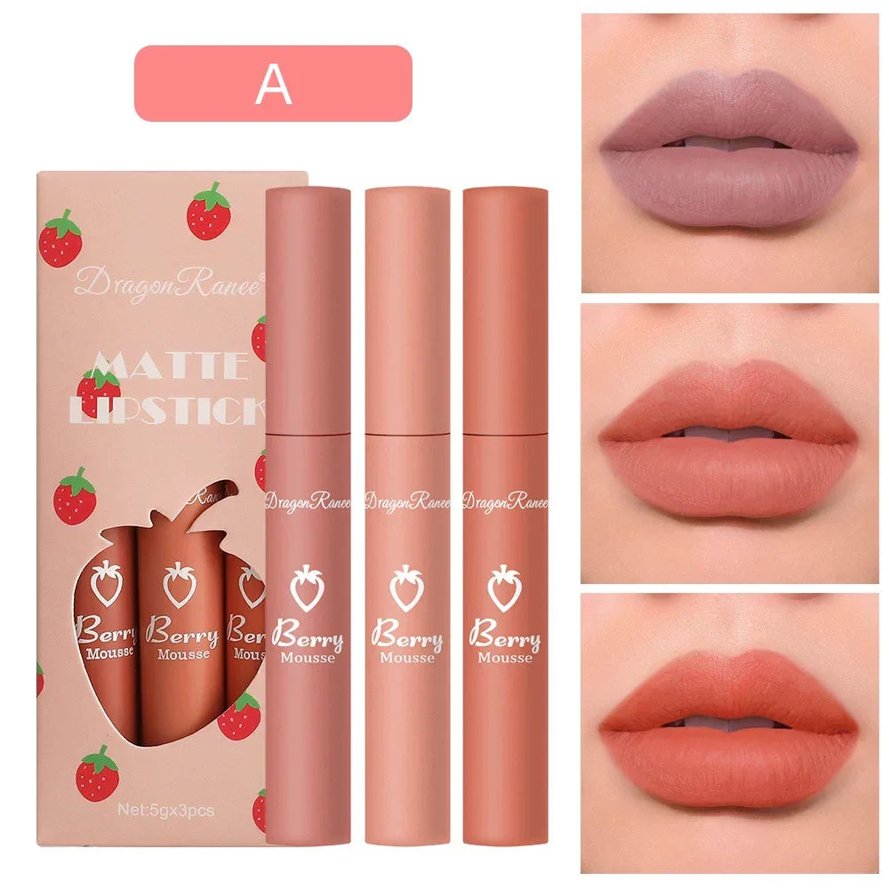 Sets Chocolate Dark Tea Fashion Matte Lip Gloss - My Vixen Vault