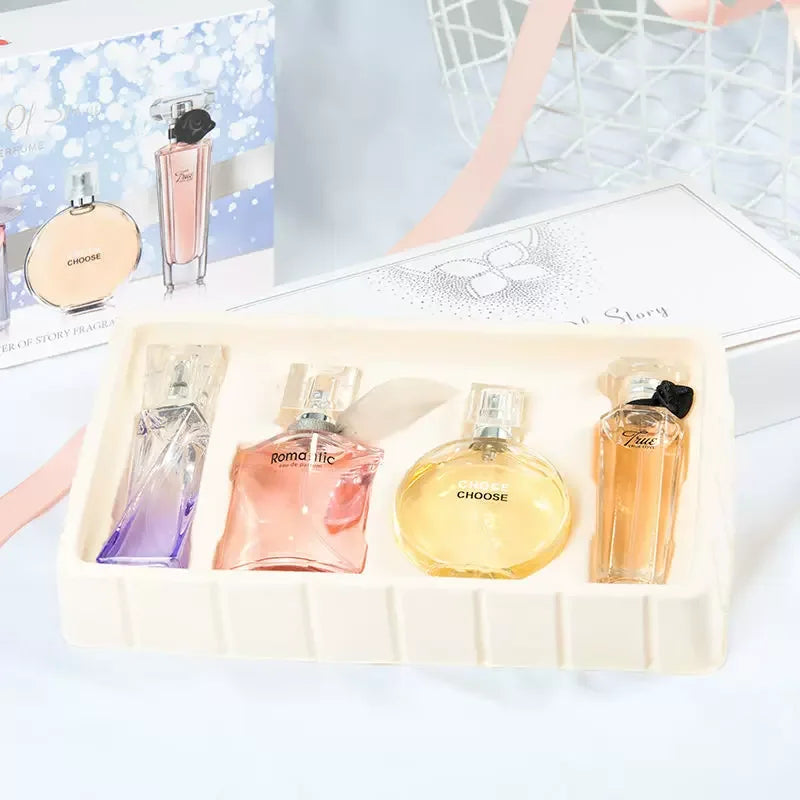 High-End Four-Piece Gift Box Meow Perfume for Women Long-Lasting Light Perfume Fragrance Fresh Temptation Student Girl Gift - My Vixen Vault