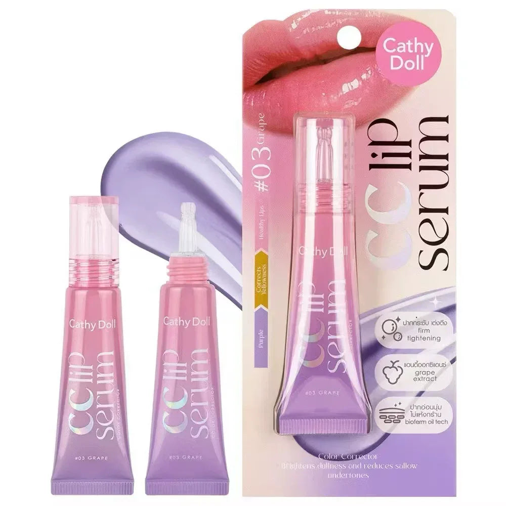 Thailand Cathy Doll CC Lip Essence Color Changing Lip Lacquer Moisturizing and Nourishing Fade Lip Lines Exfoliating 10G.