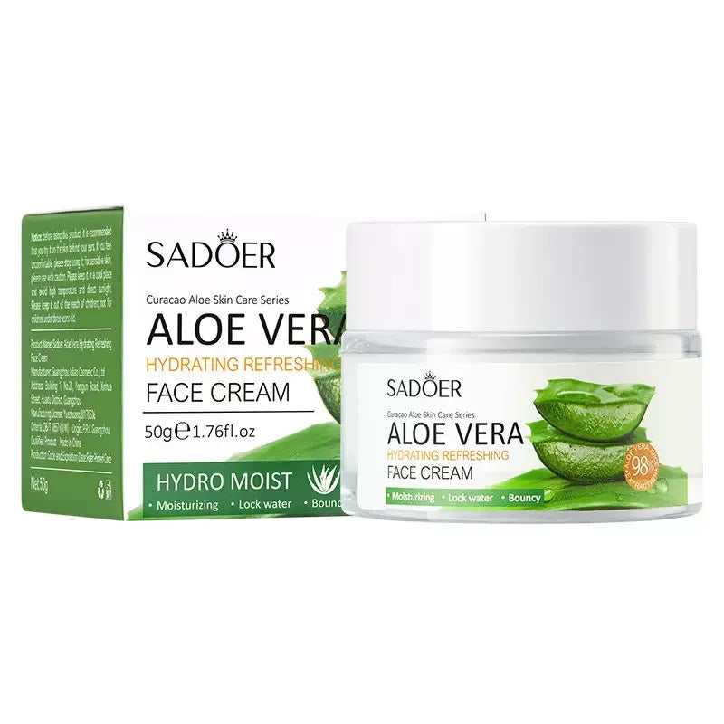 Aloe Vera Face Cream Day Night Acne Oil Control Whitening Cream.