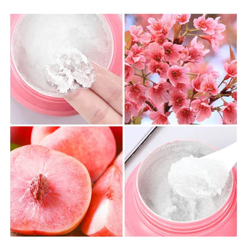 Peach Split Yeast Body Scrub Cream Tender White Body Softening Cutin Deep Cleansing Exfoliating Skin Genuine Goods Female - My Vixen Vault