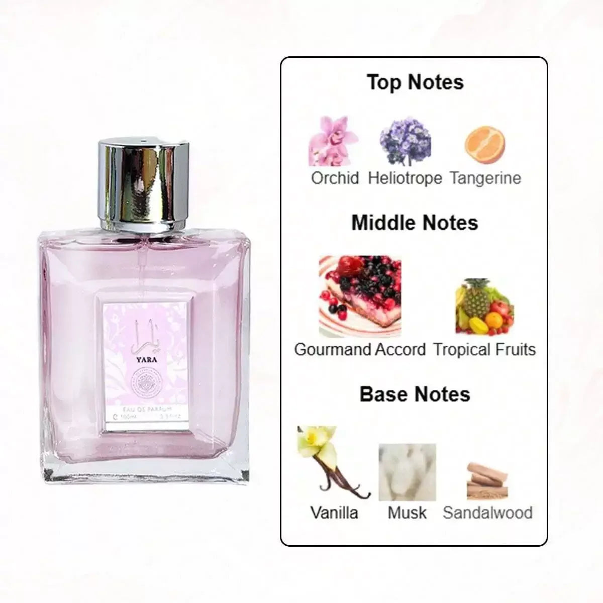 100ml Original Yara for Women Eau De Parfum Spray High - My Vixen Vault