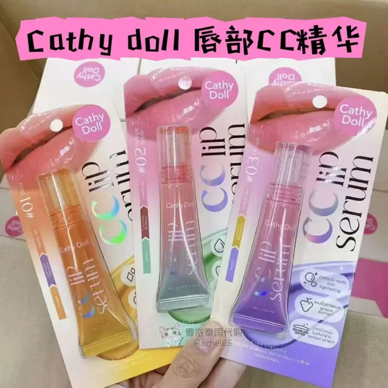 Thailand Cathy Doll CC Lip Essence Color Changing Lip Lacquer Moisturizing and Nourishing Fade Lip Lines Exfoliating 10G.