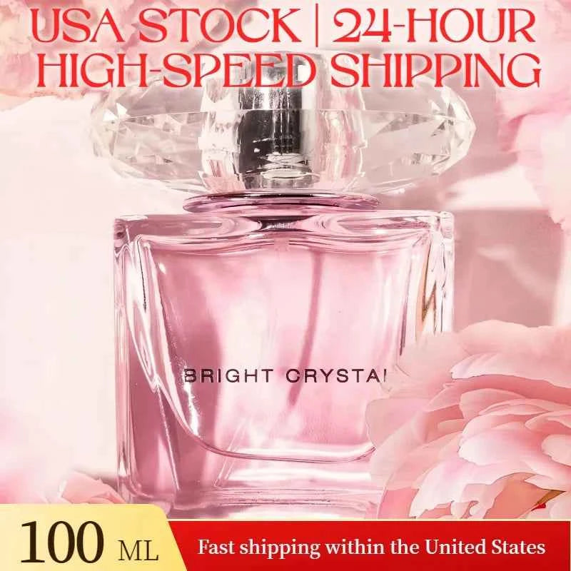 Crystal Diamond Bottle Perfume 90ML for Women - Long Lasting Elegant Floral Scent, Romantic & Light Fragrance Perfect for Dating