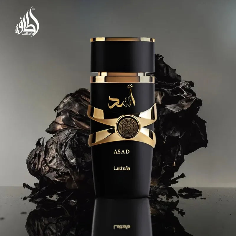 Lattafa Asad Eau de Parfum Spray 100ml Original Arab Perfumes Lasting Oriental Fragrance Pheromones Perfume Cologne for Men Gift.