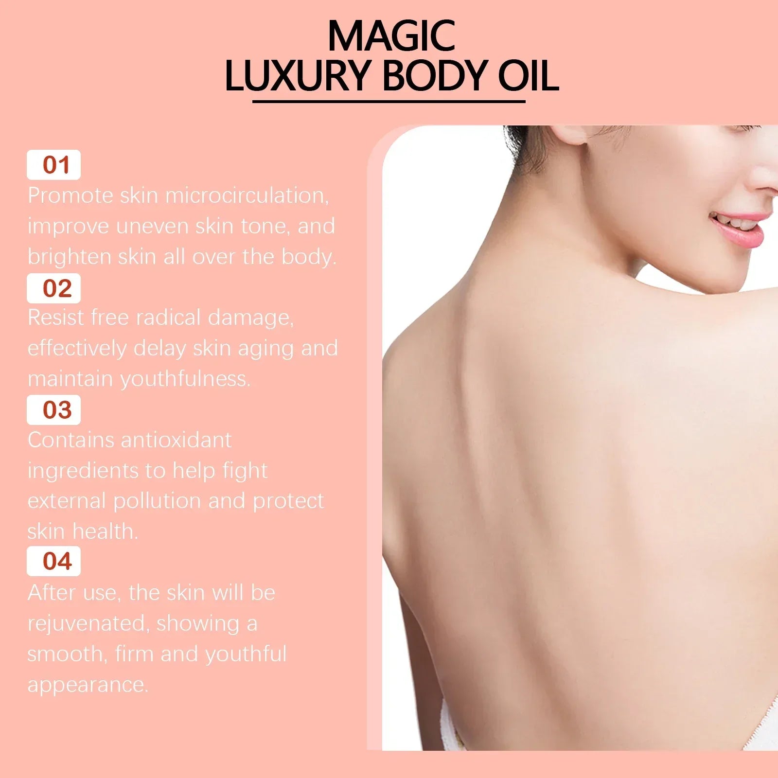 Tightening Body Oil Lifting Firming Lighten Fine Lines Improve Sagging Skin Dullness Brightening Moisturizing Nourish Skin...