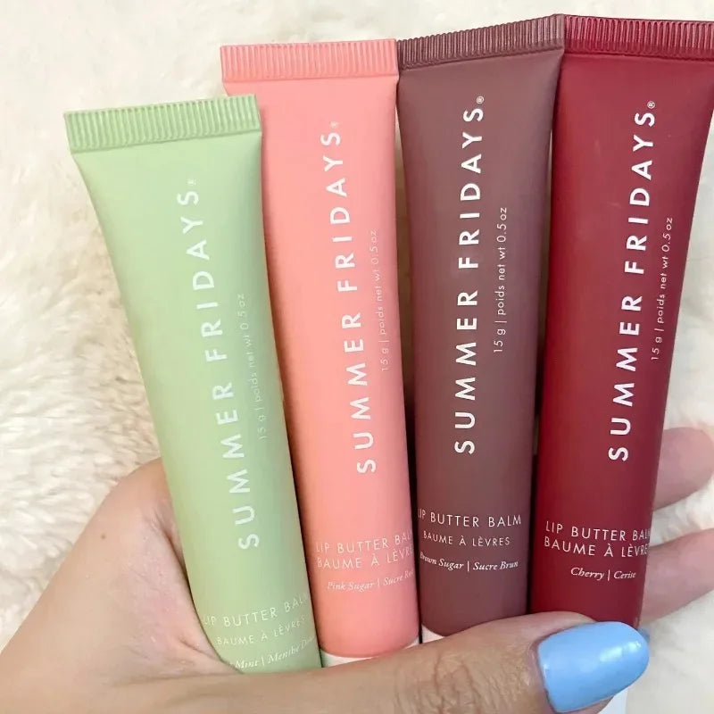 Summer Fridays Lip Balm Moisturizing Mirror Lip Gloss Lip Vanilla Pink Sugar Coffee Cake Smell Lipstick Transparent Oil Makeup - My Vixen Vault