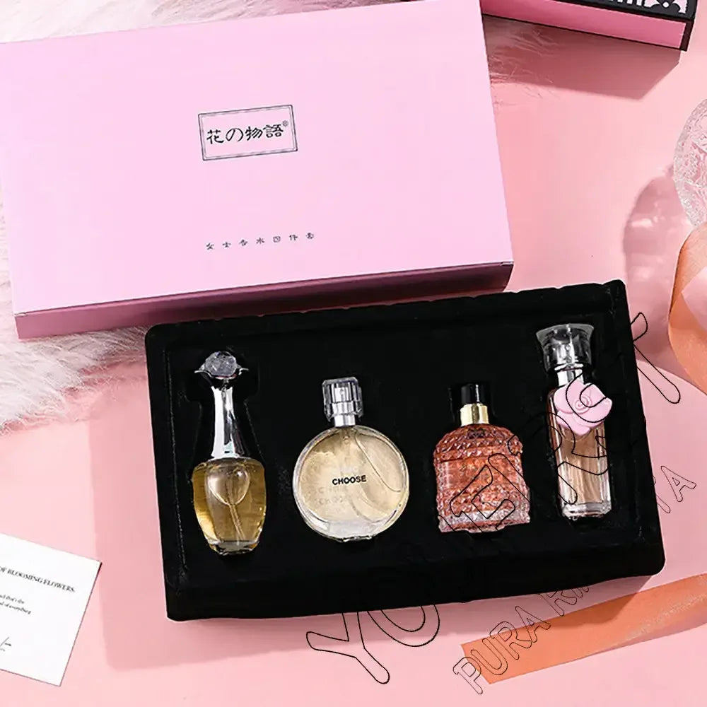 Brand Gift Box 4Pcs Set Perfume Women Parfum Femme 100ml Fresh Natural Floral Scent Spray Feminino Perfumes De Mujer Originales - My Vixen Vault