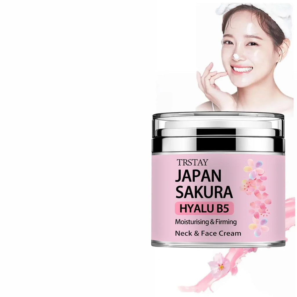 Japan Sakura Essence Cream, Sakura Tone Up Cream with Hyaluronic Acid, - My Vixen Vault