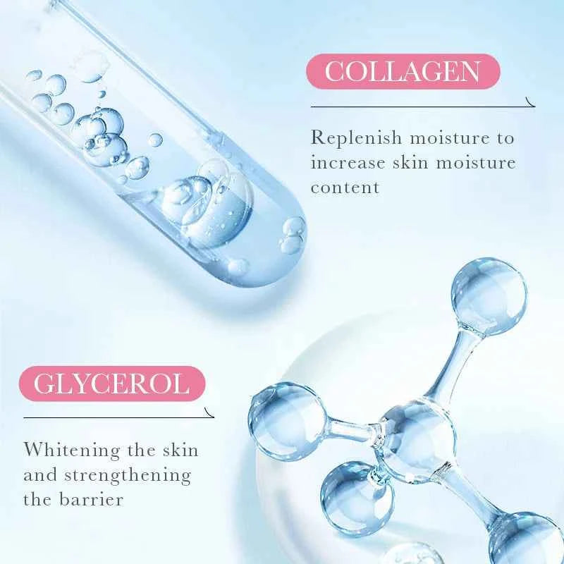 5pcs SADOER Sakura Face Mask Facial Skincare Moisturizing Brightening Hydrating Firming Collagen Facial Masks Face Sheet Mask