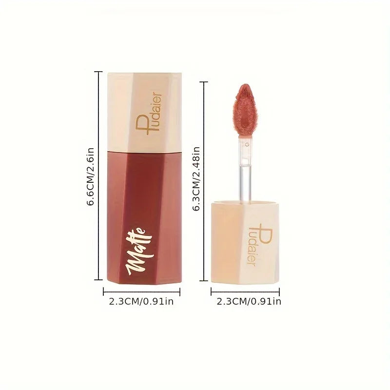 Waterproof Matte Velvet Lip Tint - Long-Lasting Nude Lip Glaze, Festive Exclusive, Valentine's Day Gift - My Vixen Vault