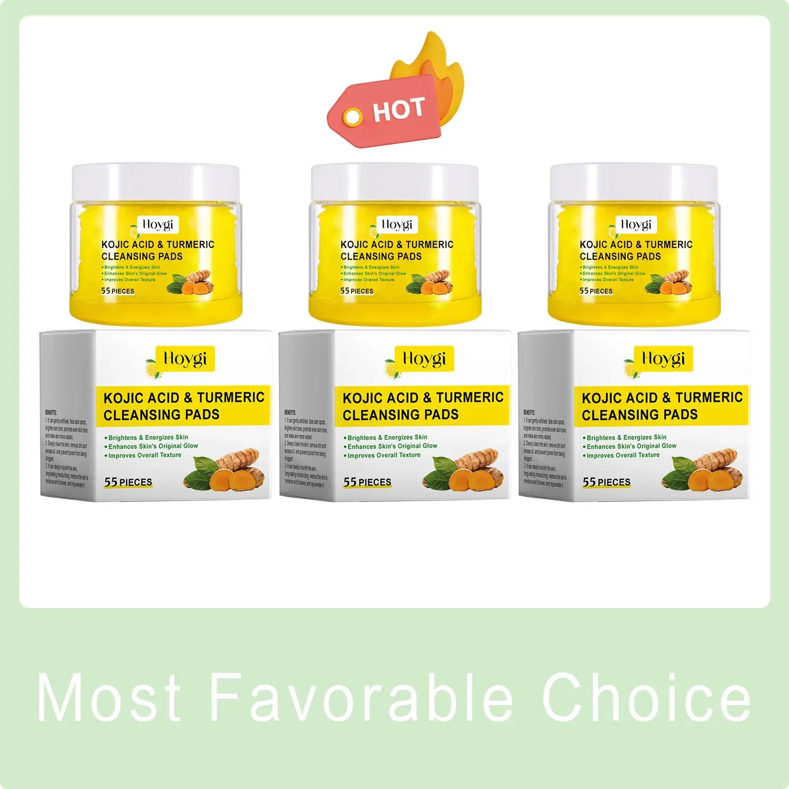 Turmeric Cleansing Pads Facial Exfoliating Makeup Removal Dead Skin Peeling Smooth Skin Shrink Pore Massage Face Washing Sponge - My Vixen Vault