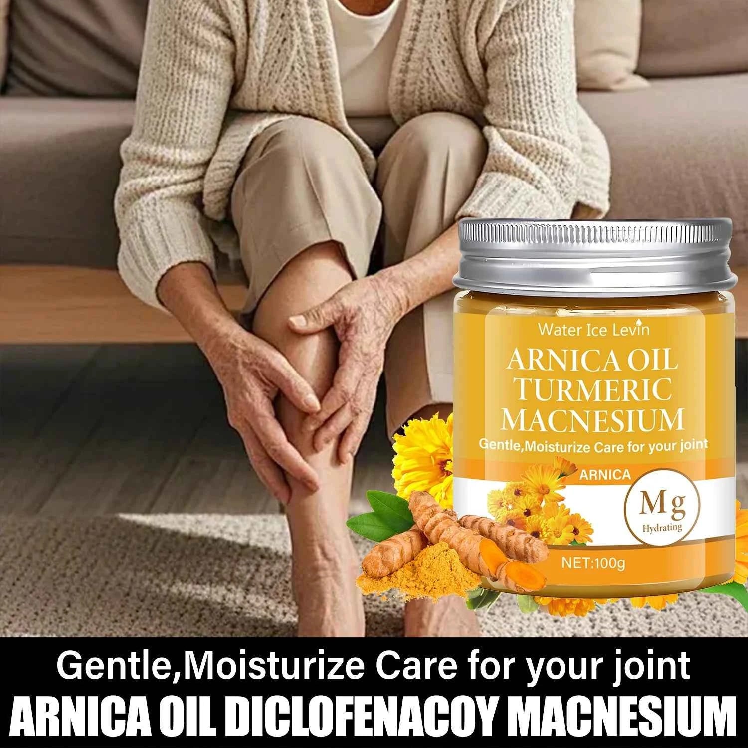 Arnica & Magnesium Joint Cream with Turmeric | Gentle Hydration for Daily Comfort | Winter Joint Care