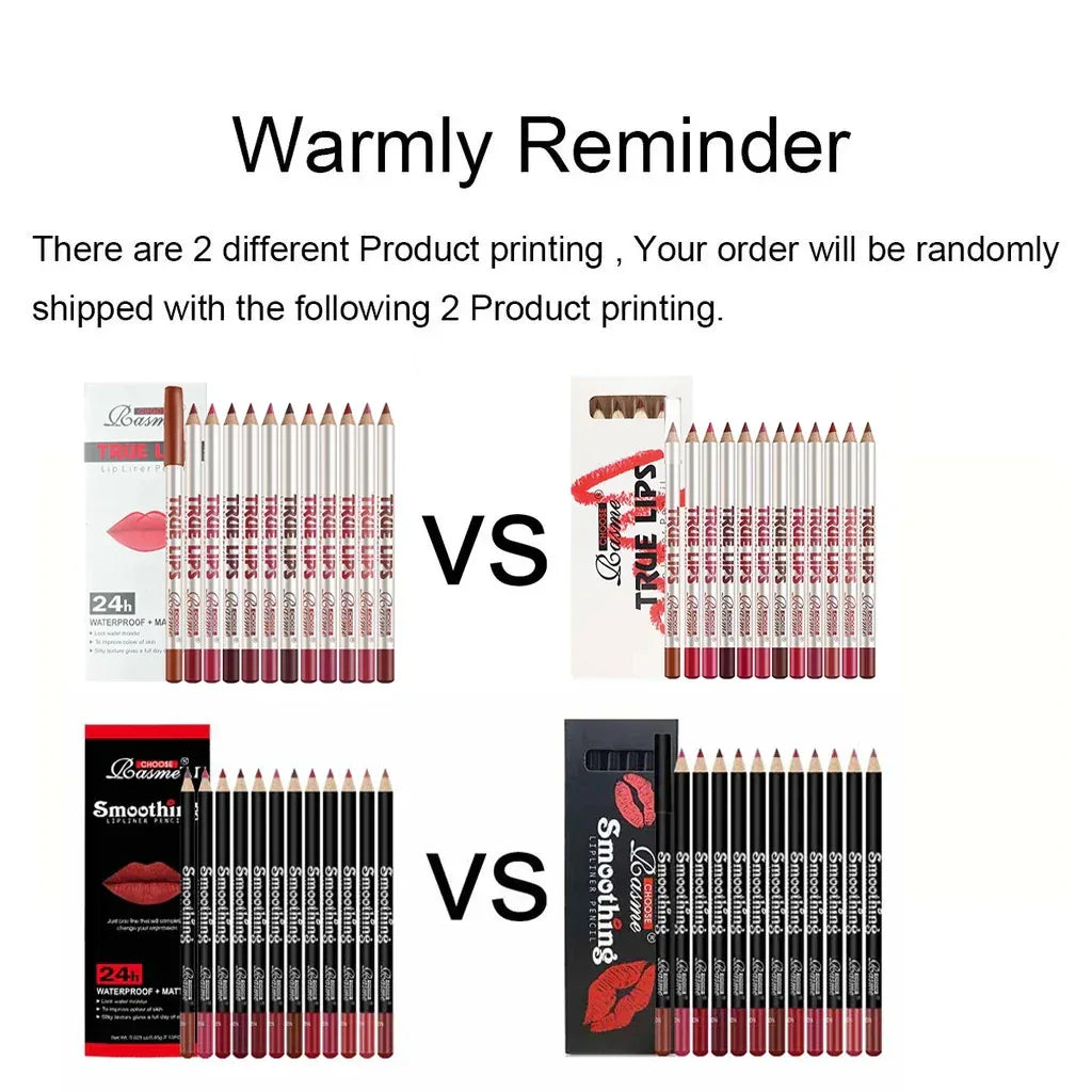 12 pcs Long-Lasting Lipstick Set with Professional Lip Liner Pencil and Matte Lip Gloss for Women Valentine's Day Gifts - My Vixen Vault