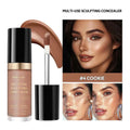 Foundation Coverage Concealer Multi-Use Cream Oil Free Long Lasting Hydrating Cover Contour Highlight and Retouch Face Makeup