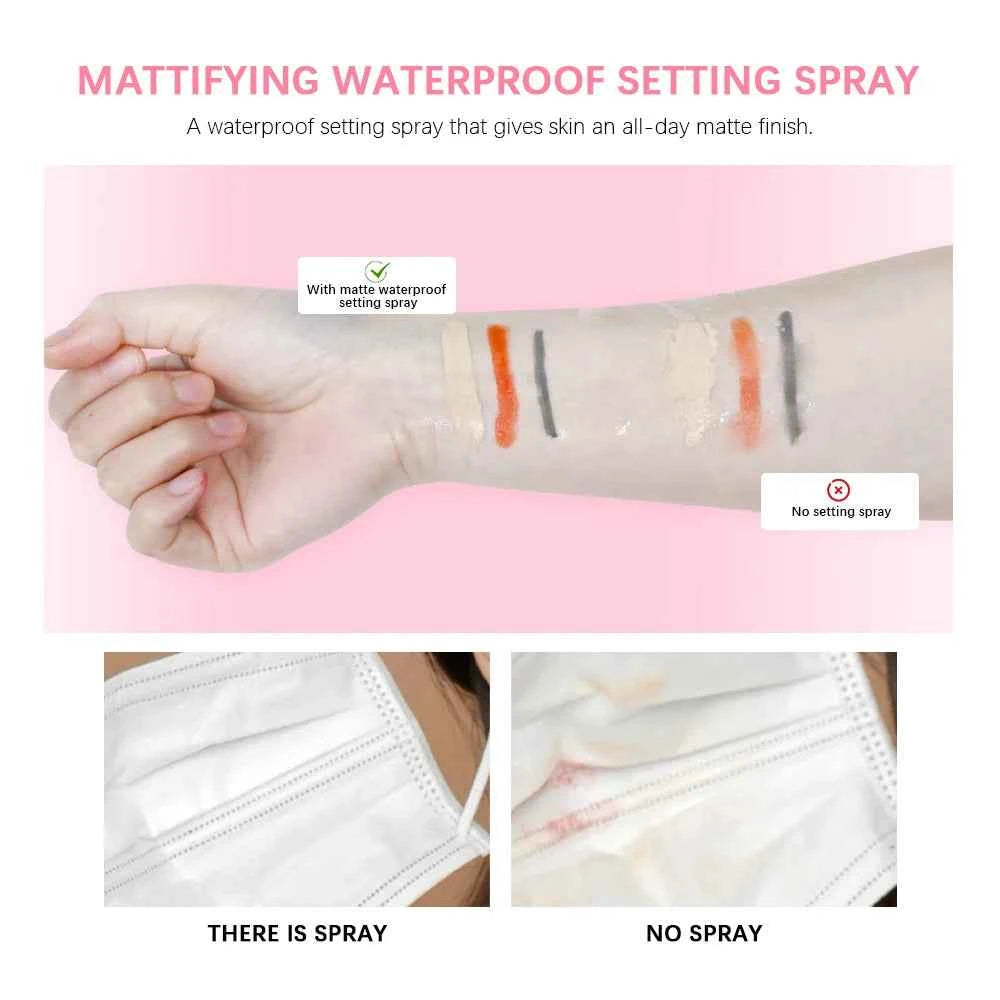 Oil Control Setting Powder Spray Set Matte Base Makeup Control Oil Waterproof Make-up Fixer Spray Hide Pores Setting Powder
