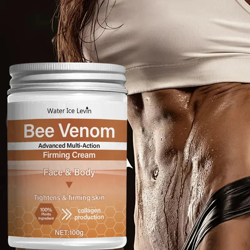 Bee Venom Firming Abdominal Cream - Plant-Based, Moisturizing and Moisturizing Contains Hyaluronic Acid Suitable for All Skin Types, Gentle for Sensitive Skin, Turmeric Skin Care - My Vixen Vault