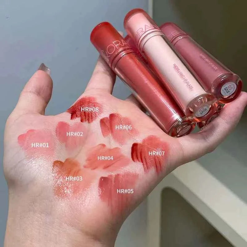 Pink Mirror Crystal Lip Gloss Makeup Water Glass Lip Glaze Plumping Waterproof Jelly Lip Tint Lipstick Moisturizing Beauty Lips
