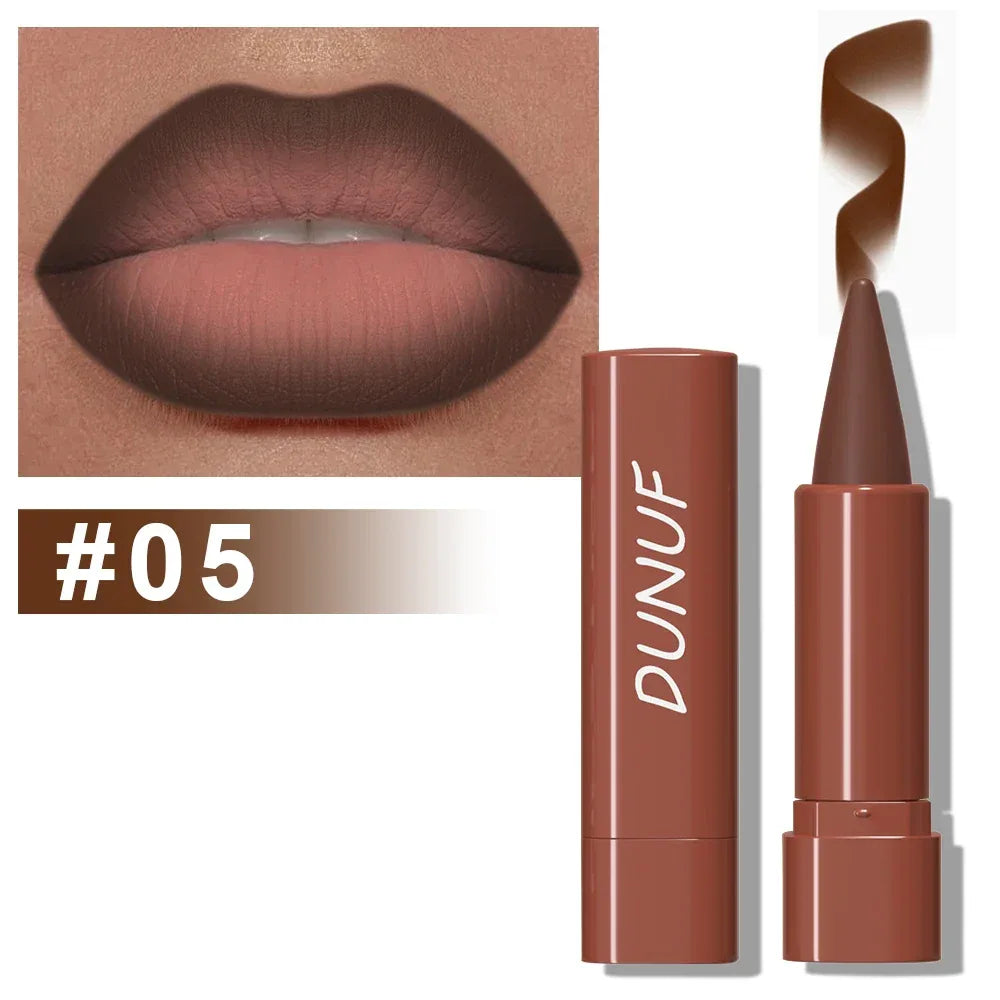 Gradient Lip Liner Pen with Matte Velvet Finish Smooth Application Lipstick for Defined and Elegant Lips - My Vixen Vault