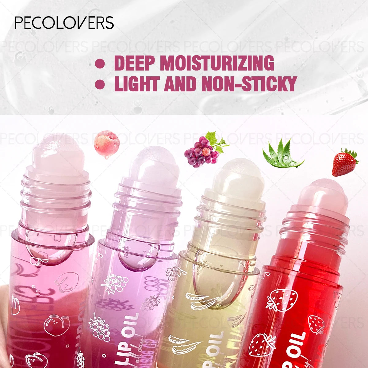 Moisturizing Lip Oil Jelly Strawberry Tinted Capsule Liquid Lip Blam Waterproof Transparent Color Lip Oil - Beauty Collection Studio